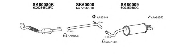 VENEPORTE 600096 Exhaust System